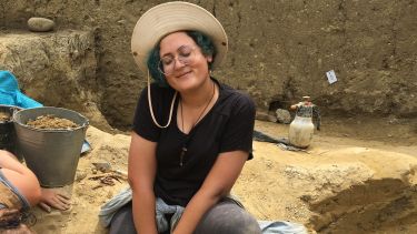 Archaeology masters student Rhianna Sullivan